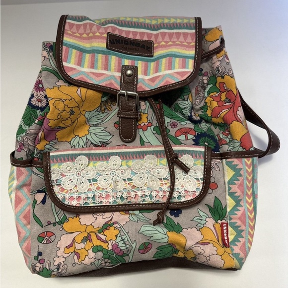 UnionBag‎ floral, pattern, backpack - Picture 1 of 9